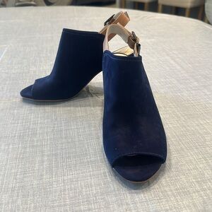 Navy Blue suede shoe